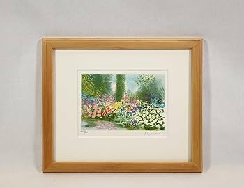 美品　フランス　リチャードナミアス　ブルーポンド　絵画　優しい色合いが優雅な 美品 フランス リチャードナミアス ブルーポンド 絵画 優しい